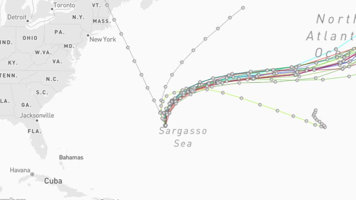 See spaghetti models for Hurricane Gabrielle. Possible Florida impact?