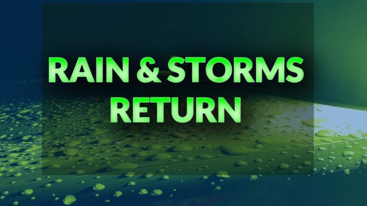 Increasing rain and storm chances