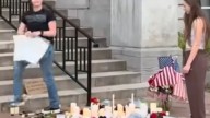 Two sisters accused of trashing Charlie Kirk memorial whine they’ve been fired