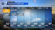 Houston Weather: Scattered thunderstorms pushing toward the coast this evening