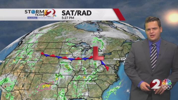 Showers on the way through most of the work week
