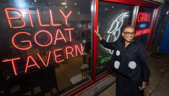 Beloved former Sun-Times columnist Mary Mitchell joins the greats on the wall of the Billy Goat Tavern