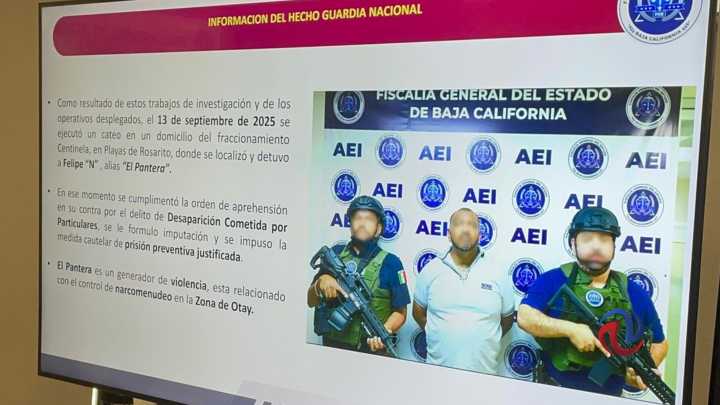 Detienen a "El Pantera" por desaparición de dos elementos de la Guardia Nacional