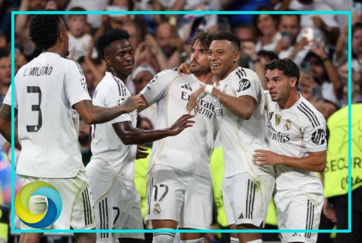 Champions League: Real Madrid vence al Marsella con doblete de Mbappé