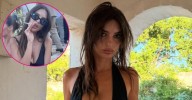 Emily Ratajkowski Spills Out of Tiny Slip Dress While Reflecting on 'Skinny Dipping' in Sicily: Photos