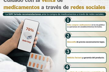 Alerta SSPC sobre los riesgos en la compra de medicamentos en redes sociales