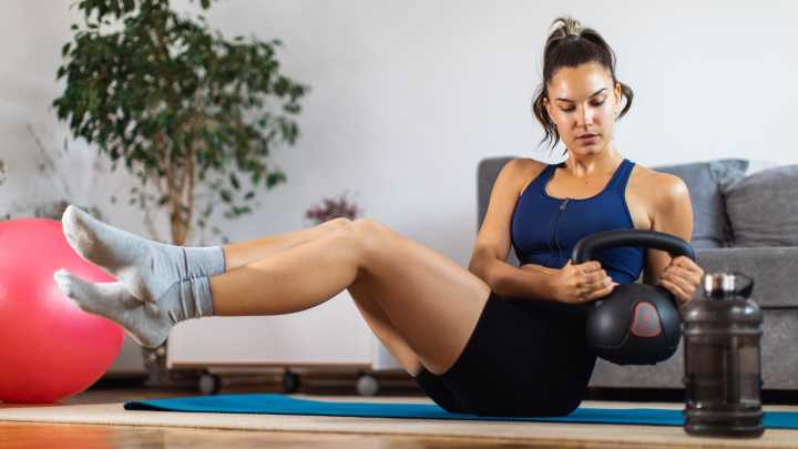 Get a stronger core with just a kettlebell and these four exercises