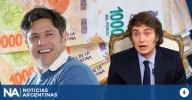 Costo 0%: el banco de Axel Kicillof da mejores adelantos de sueldo que el de Javier Milei