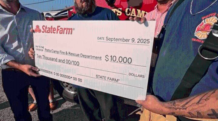 MS volunteer fire department gets $10,000 grant