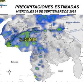 La onda tropical N.°38 generará precipitaciones en estos estados