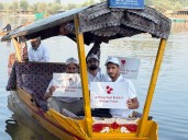 Floating Rally and Hard Facts Mark World Heart Day in Kashmir