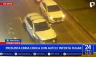 Miraflores: Mujer en presunto estado de ebriedad choca auto e intenta darse a la fuga