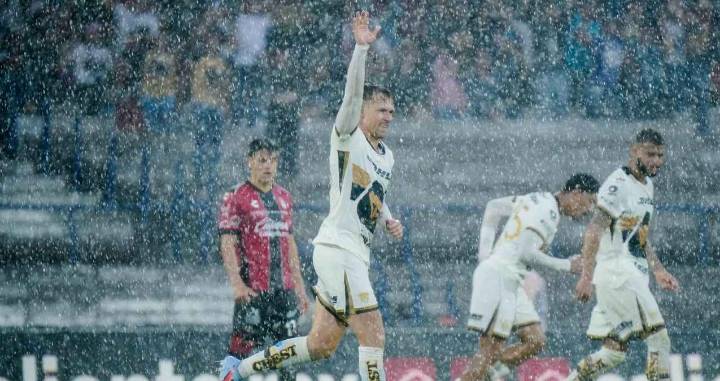 Aaron Ramsey da triunfo a Pumas ante Atlas en la jornada 7 del Apertura 2025