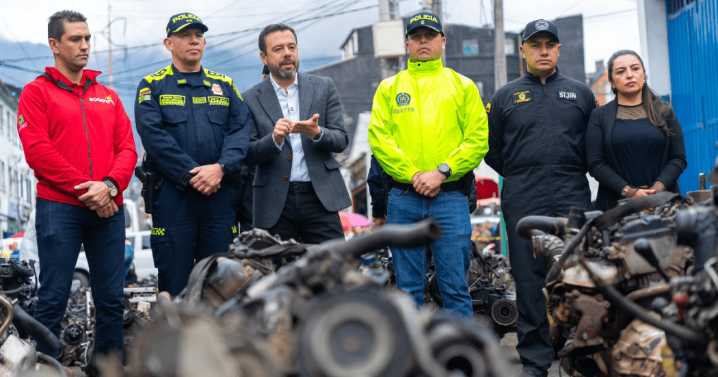Bogotá celebra reducción del 25% en el hurto de vehículos y golpea red de autopartes