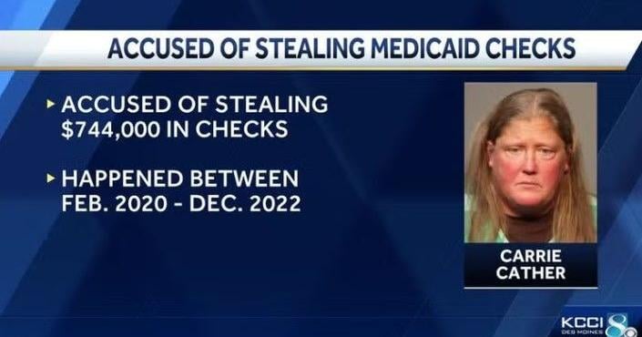 Woman accused of stealing $744,000 in Medicaid funds