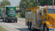 Truck convoy for Special Olympics Arkansas circles Little Rock
