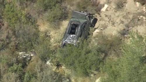 CHP encuentra cuerpo dentro de auto accidentado en barranco de Bosque Nacional Ángeles