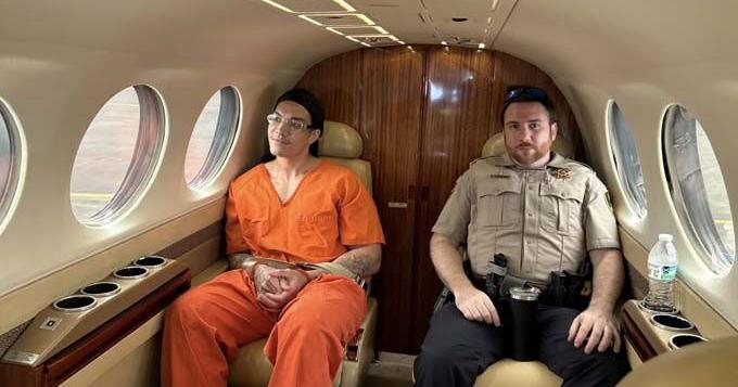 The man who was convicted of killing a Jasper man is back in town and behind bars