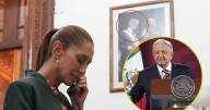 Claudia Sheinbaum comparte foto junto al retrato de AMLO previo a su primer informe de gobierno