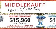 MIDDLEKAUFF AUTO GROUP * 