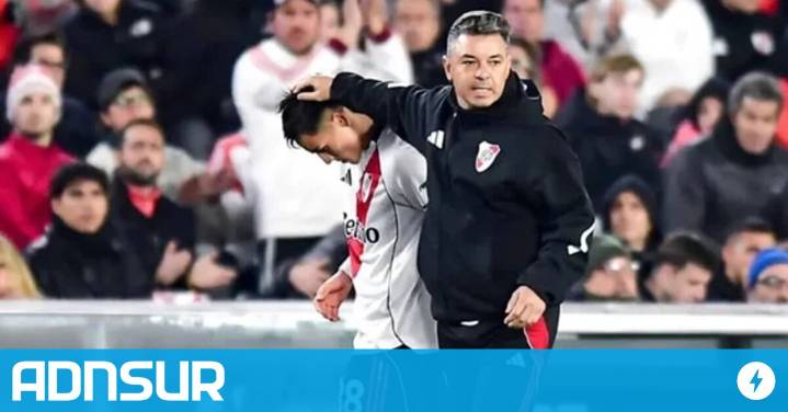 22:32 Tremenda determinación de Gallardo y River con el comodorense Ian Subiabre
