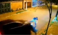 Viral video shows instant karma for armed man on street