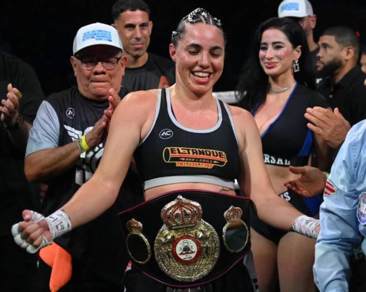 Stephanie “La Medicina” Piñeiro noquea a Marie-Pier Houle para coronarse Campeona Mundial interina de la AMB en Bayamón