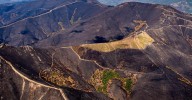Así se ve desde el aire la devastación que dejan los incendios de este verano en España