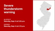 Update: Thunderstorms with damaging winds and penny-sized hail in Hudson and Union counties Saturday