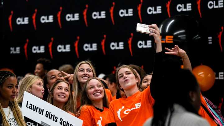 WNBA commissioner visits Cleveland for event celebrating new team