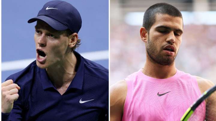 US Open final LIVE RESULTS - Sinner vs Alcaraz: Showpiece DELAYED by 30 MINUTES as pair eye $5M prize in front of Trump