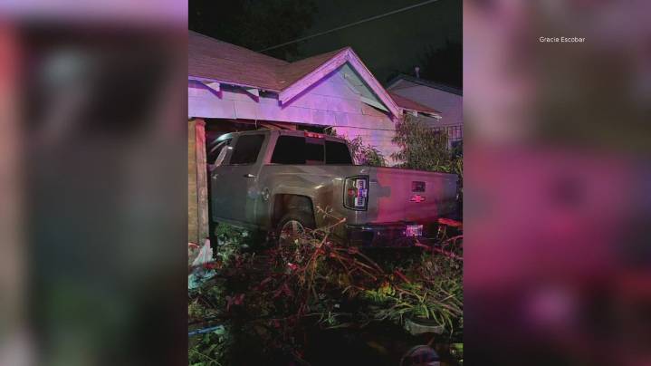 Fort Worth family safe after truck crashes into home