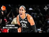 A'ja Wilson MASTERCLASS 🔥 38 PTS to lead Aces to 7th straight Semifinals 😤