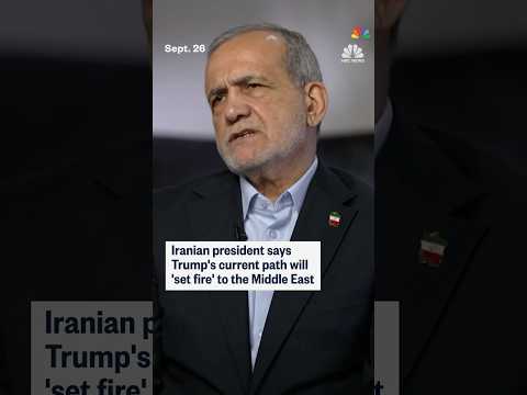 Iranian president says Trump's current path will 'set fire' to the Middle East