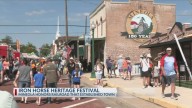 Mineola celebrates annual Iron Horse Heritage Festival with watermelon eating contest, weenie dog races