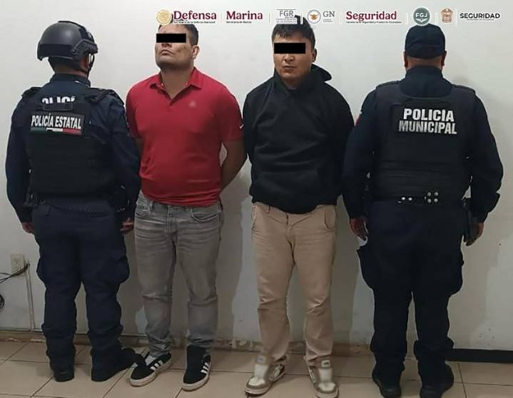 Detienen a dos hombres en Edomex, uno de ellos jefe de plaza