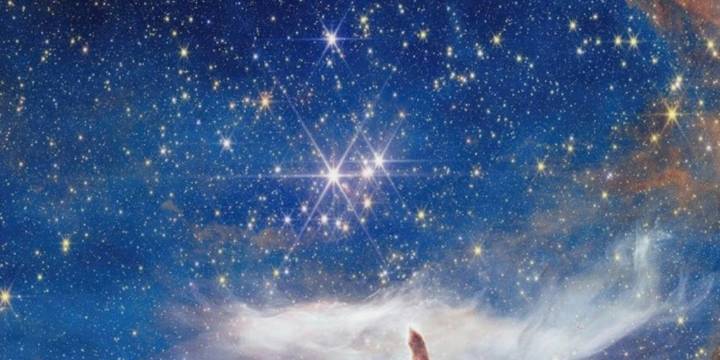 El James Webb reveló una impactante imagen inédita del mapa estelar de la Nebulosa de la Langosta