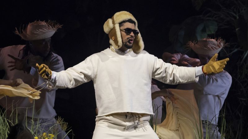Bad Bunny as the Super Bowl halftime performer is an obvious