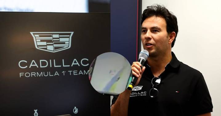 Video: Checo Pérez se estampa contra un muro en su primera prueba manejando con Cadillac