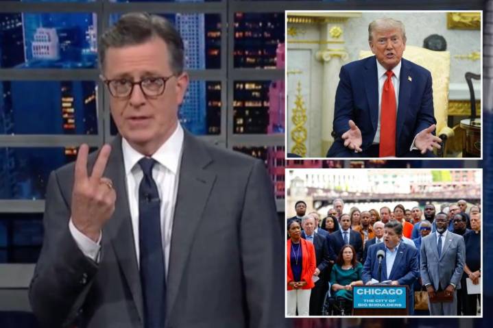 Colbert says 'f--k you' to Trump after prez declares Chicago the 'most dangerous' city