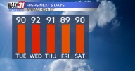 Summer heat hangs on a few more days