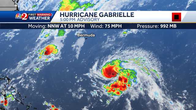 Tracking Hurricane Gabrielle in the Atlantic