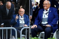 Rudy Giuliani attends 9/11 memorial ceremony in wheelchair after car crash