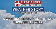 Forecast: A warming trend is beginning and will continue through the week