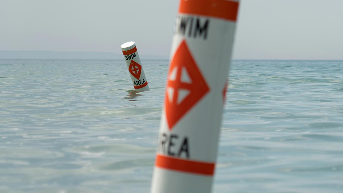Michigan state park beaches remove swim area buoys for fall season
