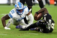 Lions run over the Ravens, sack Lamar Jackson 7 times in a 38