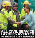 Mayor Karen Bass Signs Labor Deal to Avert Layoffs