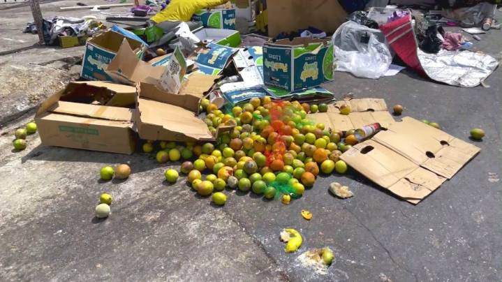 Rotten produce continually dumped onto downtown L.A. streets, attracting rats, roaches