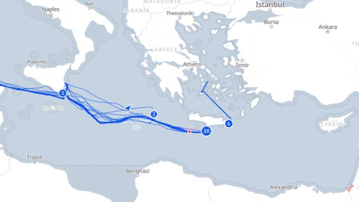 Llegada de La Flotilla a Gaza, en directo: mapa del recorrido de Global Sumud en tiempo real