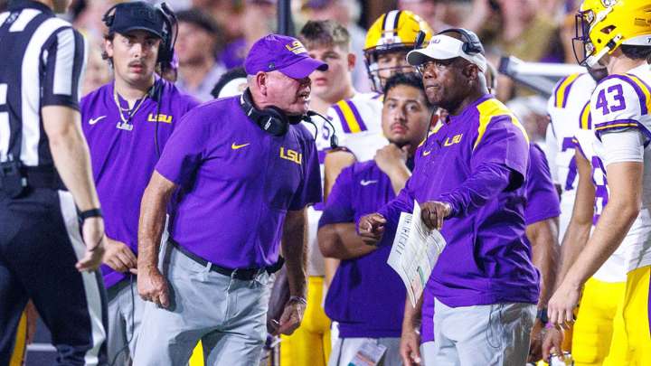 Brian Kelly goes off after reporter questions LSU early offensive struggles
